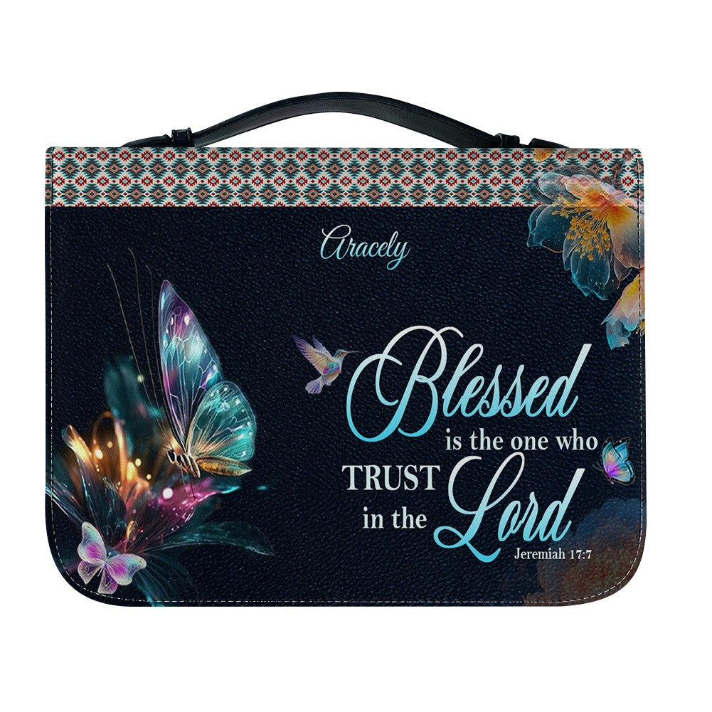 Christianartbag Handbags- Blessed Is The One Who Trusts In The Lord Jeremiah 17:7 - Personalized Leather Handbag - CABLTB01120225