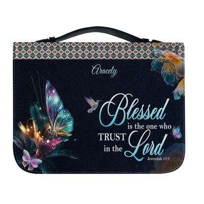 Christianartbag Handbags- Blessed Is The One Who Trusts In The Lord Jeremiah 17:7 - Personalized Leather Handbag - CABLTB01120225