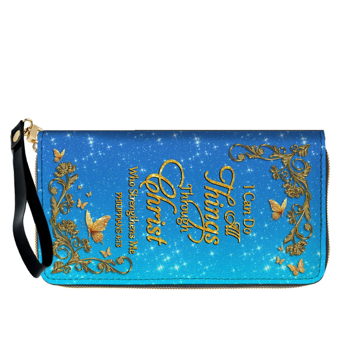 "I Can Do All Things" Inspirational Leather Bag & Wallet Set | CHRISTIANARTBAG™ CAB01042326