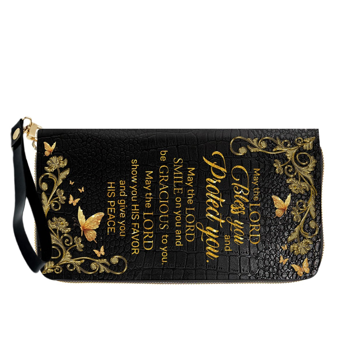 Personalized Leather Handbag with Custom Name & Bible Verse - Personalized Christian Leather Handbag & Wallet Set | CHRISTIANARTBAG™ CAB01101326