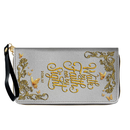 CHRISTIANARTBAG Personalized Leather Handbag & Long Wallet Set – Custom Name & Bible Verse Christian Purse Gift for Women - CAB01030226