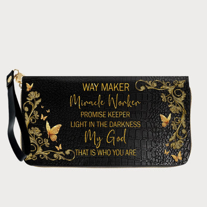 Personalized Leather Handbag with Custom Name & Bible Verse - Personalized Christian Leather Handbag & Wallet Set | CHRISTIANARTBAG™ CAB01101326