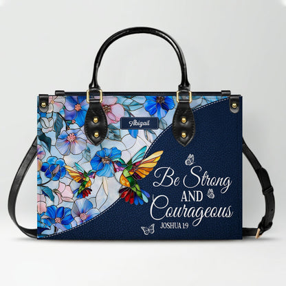 Personalized Leather Handbag with Bible Verses – Custom Christian Purse with Name | CHRISTIANARTBAG