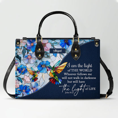 Personalized Leather Handbag with Bible Verses – Custom Christian Purse with Name | CHRISTIANARTBAG