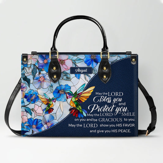 Luxury Mosaic Leather Handbag – Custom Name & Bible Verse for Women | CHRISTIANARTBAG