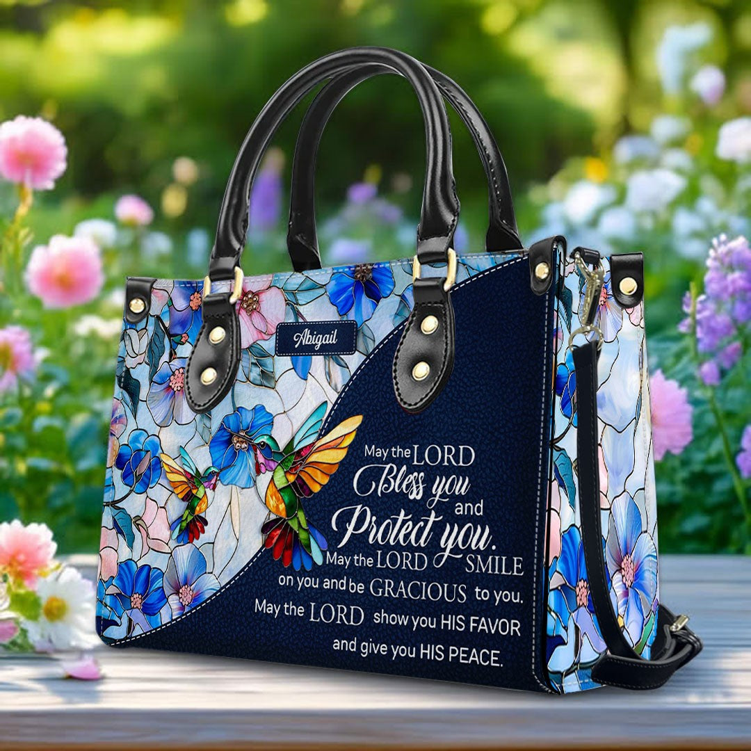 Luxury Mosaic Leather Handbag – Custom Name & Bible Verse for Women | CHRISTIANARTBAG