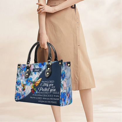 Luxury Mosaic Leather Handbag – Custom Name & Bible Verse for Women | CHRISTIANARTBAG