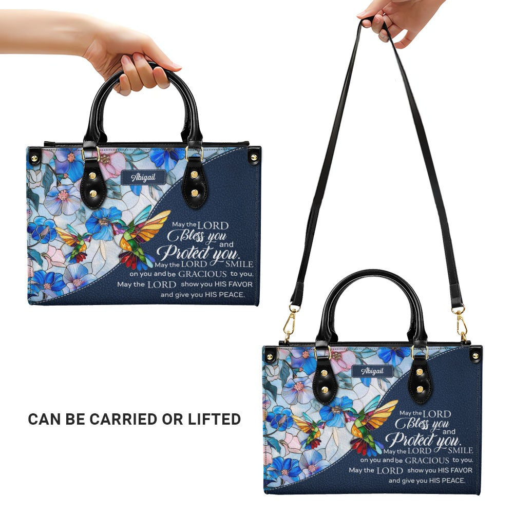 Luxury Mosaic Leather Handbag – Custom Name & Bible Verse for Women | CHRISTIANARTBAG