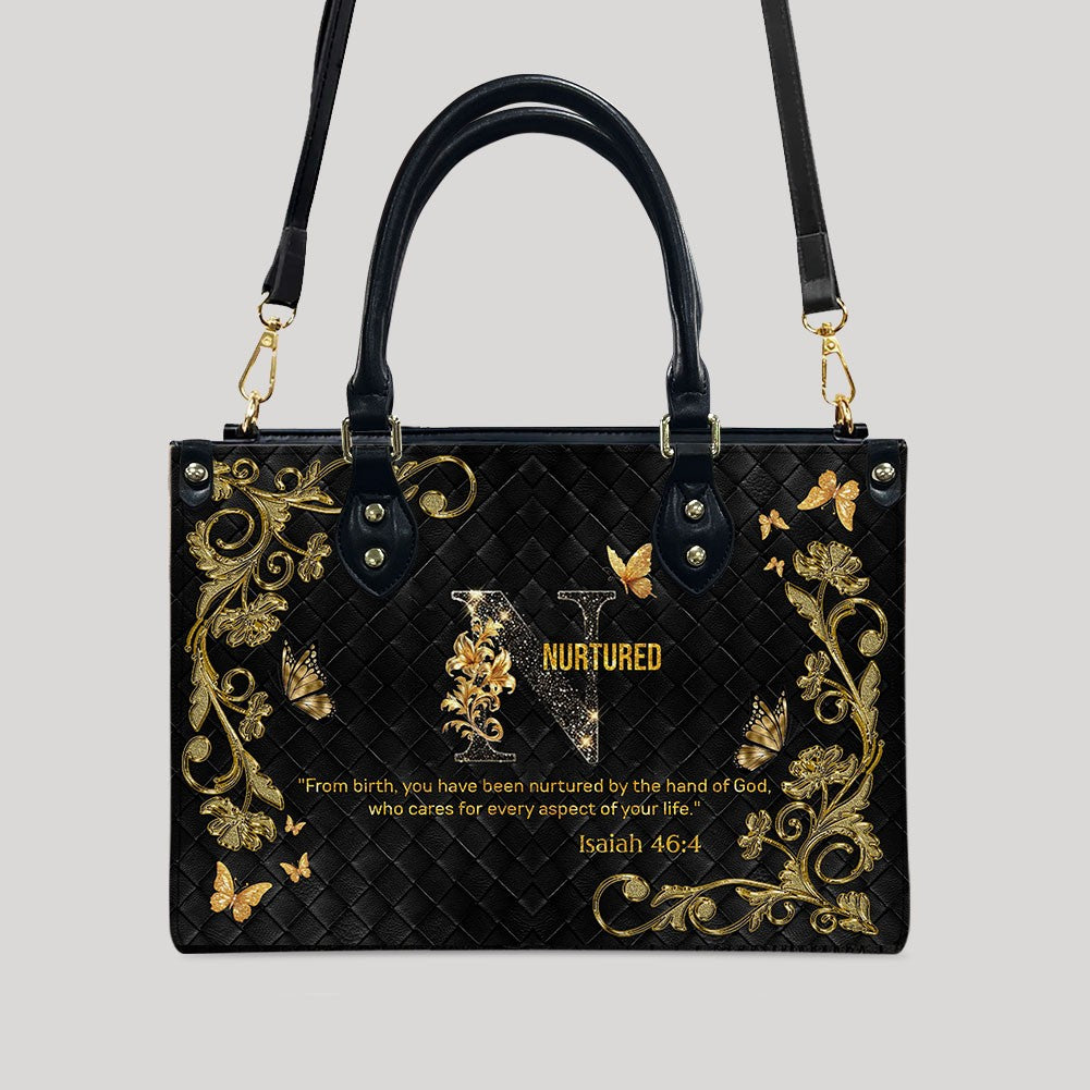 CHRISTIANARTBAG Handbags - Personalized Christian Handbag with Bible Verse – A to Z Alphabet Design – Your Letter, Your Verse, Your Faith – Inspirational Gift for Moms - CABLTB01062425