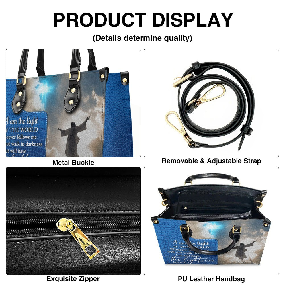 Personalized Leather Handbag for Women – Custom Christian Purse with Bible Verse – CHRISTIANARTBAG