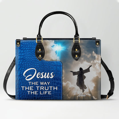 Personalized Leather Handbag for Women – Custom Christian Purse with Bible Verse – CHRISTIANARTBAG
