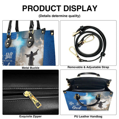 Personalized Leather Handbag for Women – Custom Name Christian Tote Bag with Bible Verse – CHRISTIANARTBAG