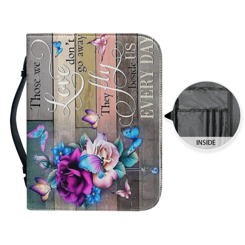 Christianartbag Bible Cover, Let your Faith Bible Cover, Personalized Bible Cover, Flower Butterfly Bible Cover, Christian Gifts, CAB24081123. - Christian Art Bag