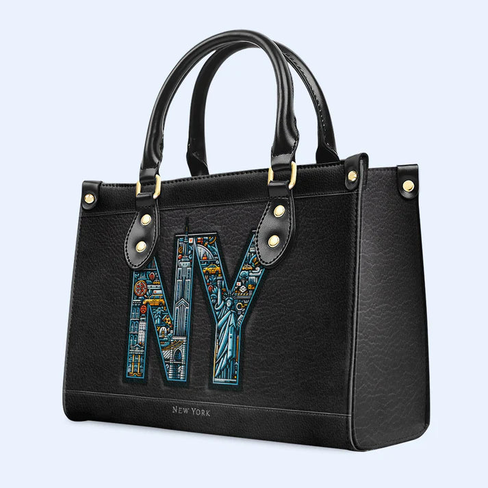 New York City Chic Leather Handbag by CHRISTIANARTBAG – Urban Sophistication - CABLTHB05010424.