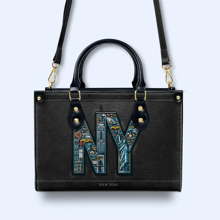 New York City Chic Leather Handbag by CHRISTIANARTBAG – Urban Sophistication - CABLTHB05010424.