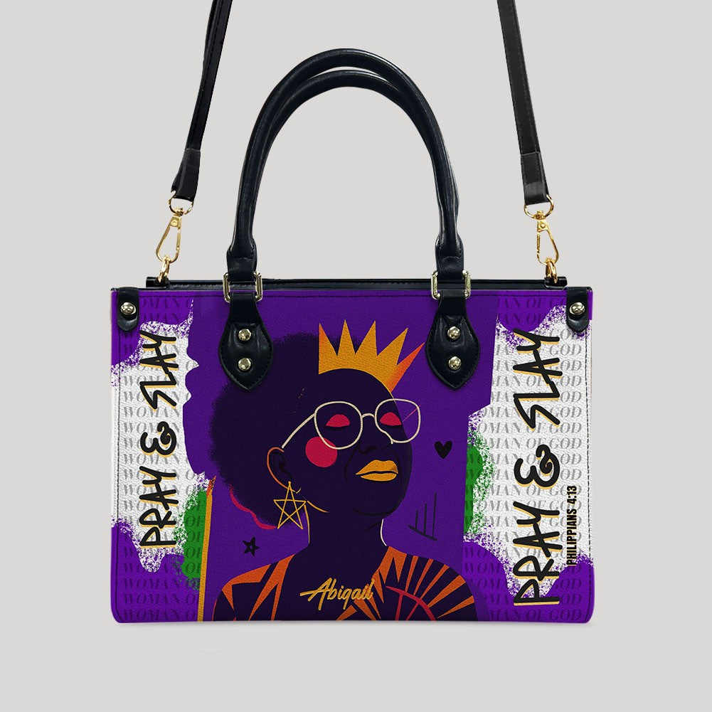CHRISTIANARTBAG Handbags - Personalized “Rise & Shine” Christian Handbag for Women of Faith – Custom Bible Verse & Name - CABLTB01062425
