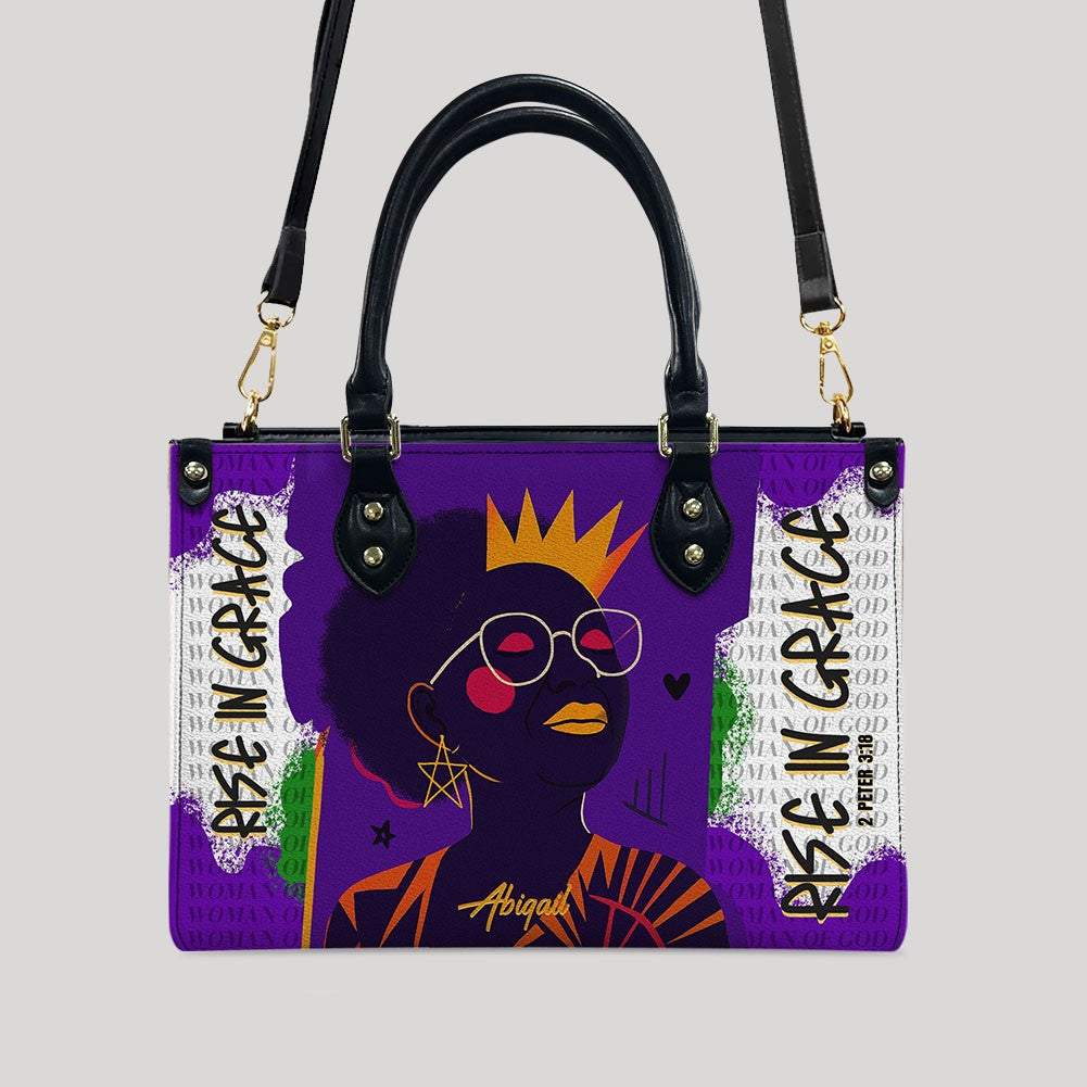 CHRISTIANARTBAG Handbags - Personalized “Rise & Shine” Christian Handbag for Women of Faith – Custom Bible Verse & Name - CABLTB01062425