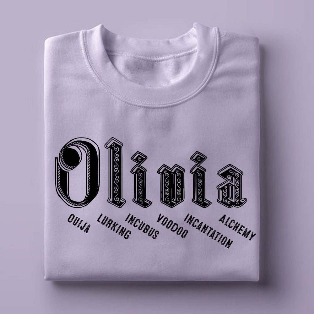 Personalized Halloween Name Shirt - Each Letter Tells a Spooky Story