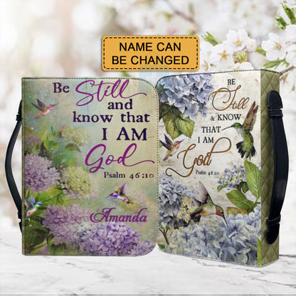 CHRISTIANARTBAG Bible Covers - Be Still And Know That I Am GOD Psalm 46 10 - CABBBCV01280424.