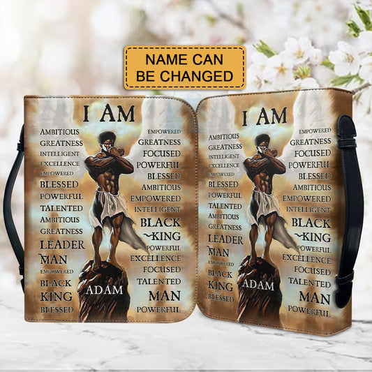 Customizable "I AM" Bible Cover - Personalized Religious Gift - CHRISTIANARTBAG