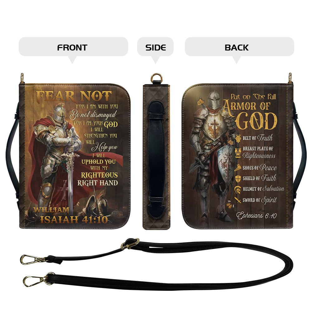 Personalized Armor of God Bible Cover with Name – Christian Leather Bible Case | CHRISTIANARTBAG CAB01122925