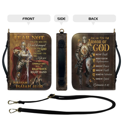 Personalized Armor of God Bible Cover with Name – Christian Leather Bible Case | CHRISTIANARTBAG CAB01122925