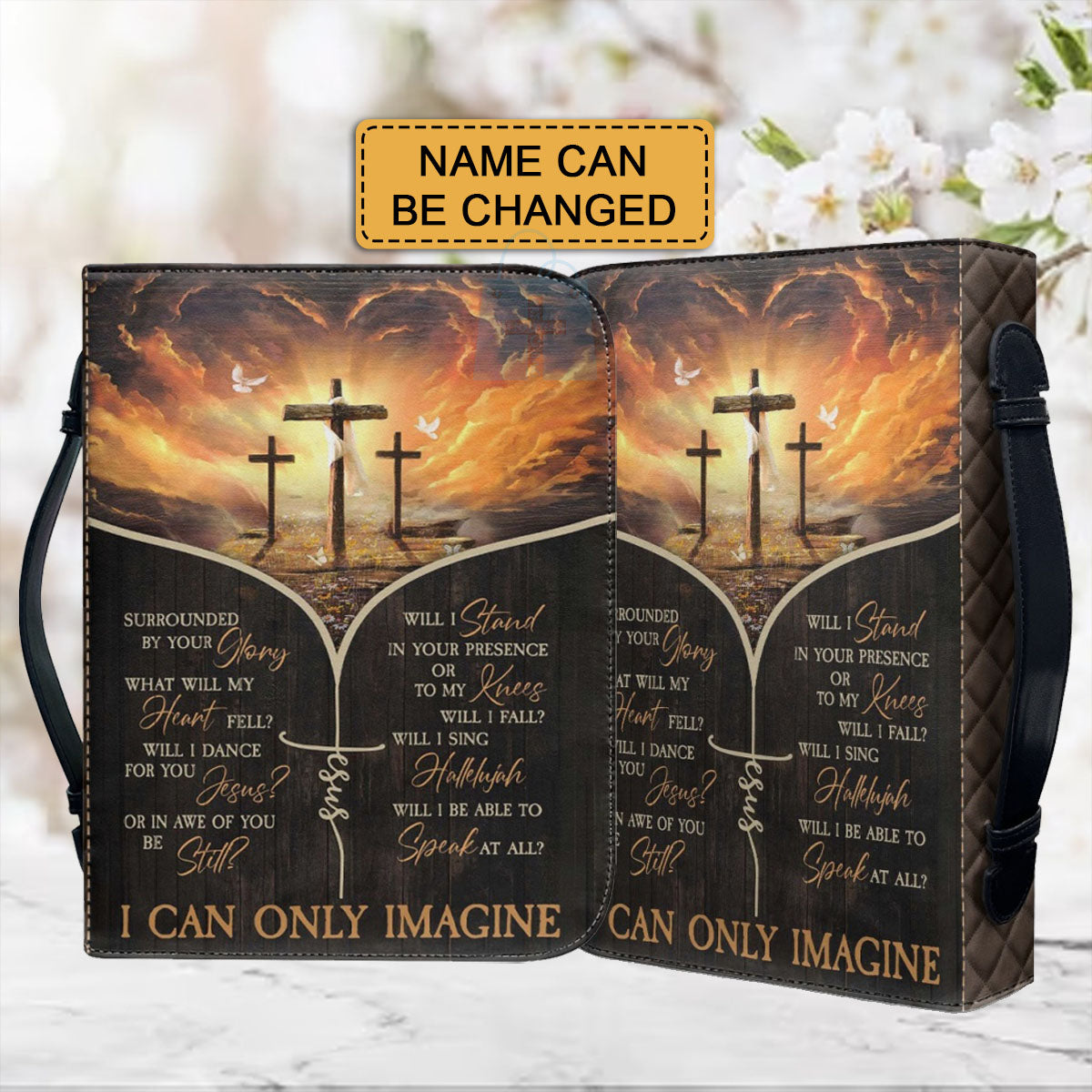 CHRISTIANARTBAG Bible Cover - Heaven's Embrace Personalized Bible Cover - CABBBCV02170324.