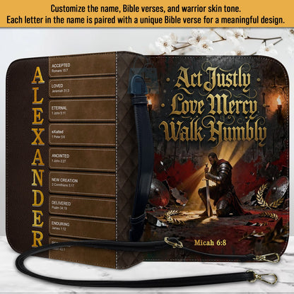 Personalized Bible Cover for Men – Custom Name & Bible Verse | CHRISTIANARTBAG CAB011926