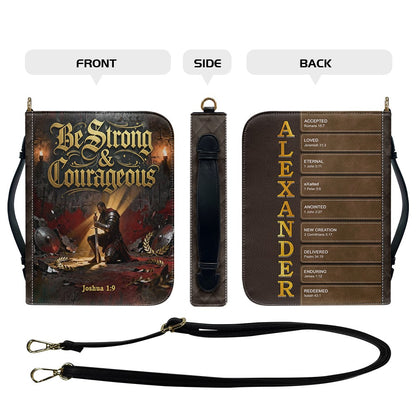 Personalized Bible Cover for Men – Custom Name & Bible Verse | CHRISTIANARTBAG CAB011926