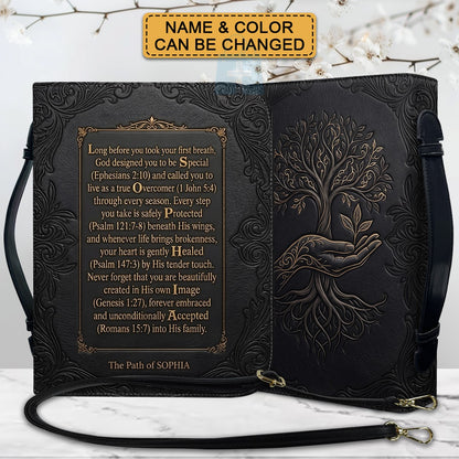 Personalized Name Acrostic Bible Story Cover | Custom Colors & Verses - CHRISTIANARTBAG 01090426