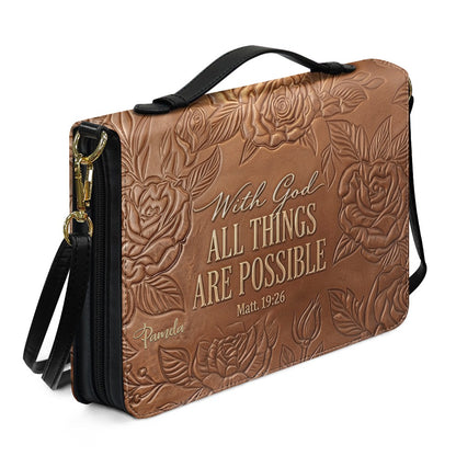 Personalized Bible Cover Case with Handle & Custom Name | CHRISTIANARTBAG 01080226