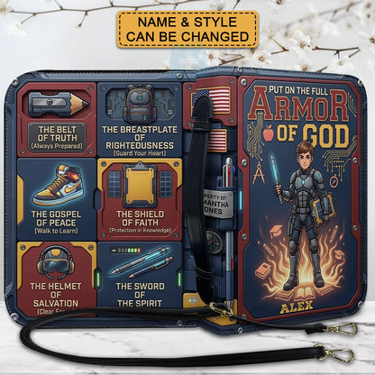 Customizable Armor of God Kids Bible Cover | Perfect First Communion, Confirmation Gift from CHRISTIANARTBAG CAB01071426