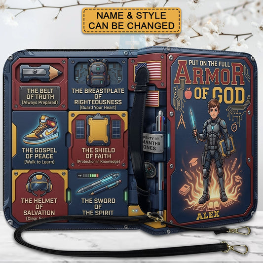 Customizable Armor of God Kids Bible Cover | Perfect First Communion, Confirmation Gift from CHRISTIANARTBAG CAB02071426