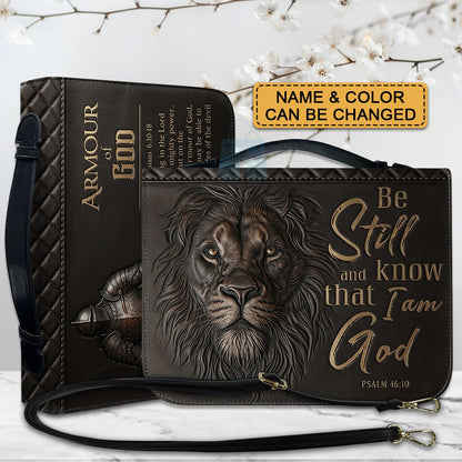 CHRISTIANARTBAG Personalized Armor of God Lion Leather Bible Cover CAB02092426