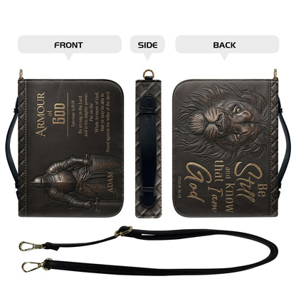 CHRISTIANARTBAG Personalized Armor of God Lion Leather Bible Cover CAB02092426