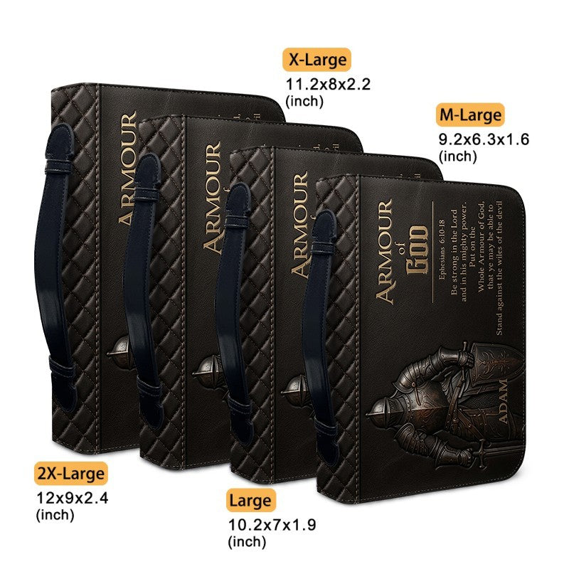 CHRISTIANARTBAG Personalized Armor of God Lion Leather Bible Cover CAB02092426