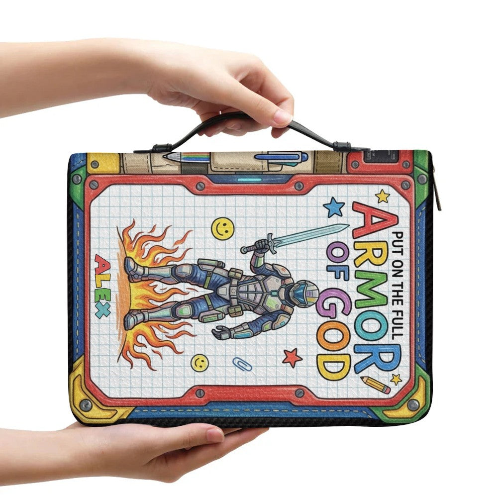 Customizable Armor of God Kids Bible Cover | Perfect First Communion, Confirmation Gift from CHRISTIANARTBAG CAB01071426