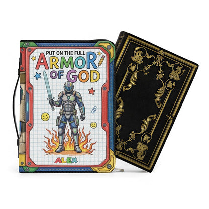 Customizable Armor of God Kids Bible Cover | Perfect First Communion, Confirmation Gift from CHRISTIANARTBAG CAB01071426