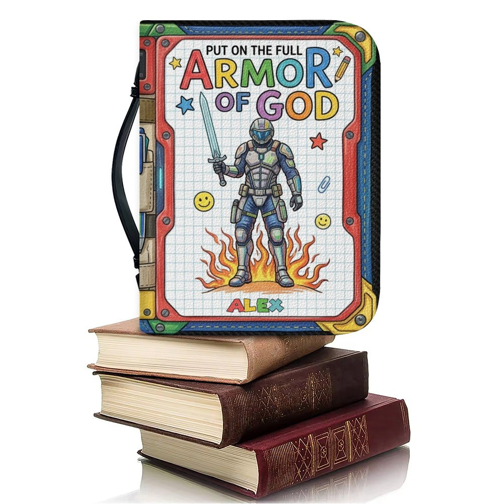 Customizable Armor of God Kids Bible Cover | Perfect First Communion, Confirmation Gift from CHRISTIANARTBAG CAB01071426