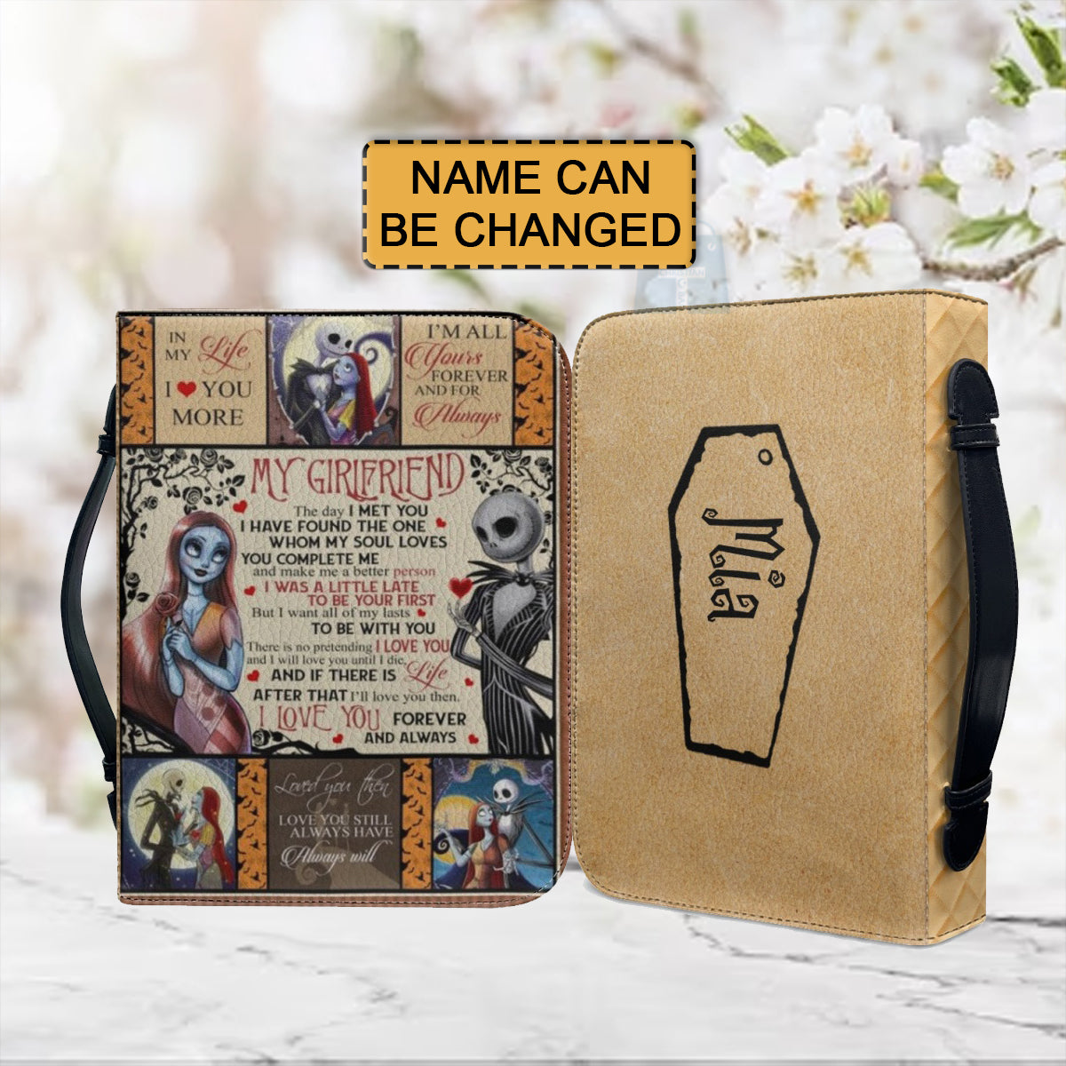 Christianartbag Bible Cover, To My Girlfriend Bible Cover, Personalized Bible Cover, Gift For Girlfriend, Christian Gifts, CAB01081223. - Christian Art Bag