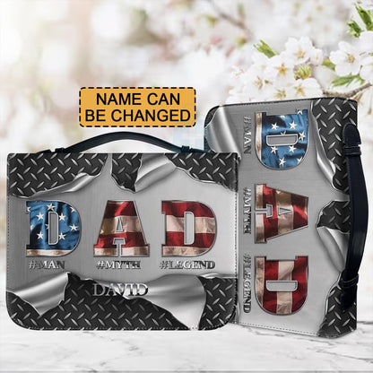 Personalized Bible Cover for Dad - Gifts For Dad - Man, Myth, Legend - Customizable Christian Gift by CHRISTIANARTBAG - CAB01160524.