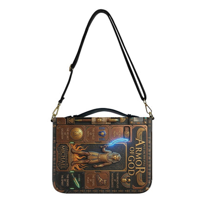 CHRISTIANARTBAG Custom Armor of God Bible Cover | Personalized Men's Egyptian Bible Case with Strap CAB01070226