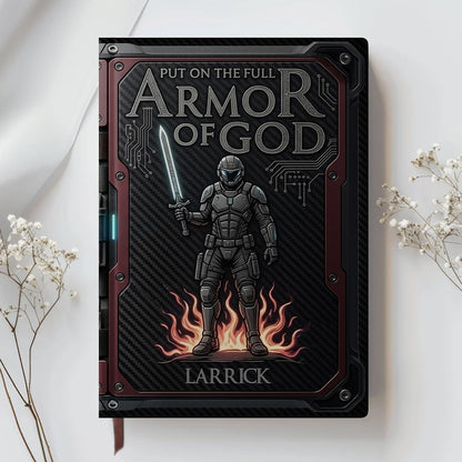 Premium Custom Leather Journal & Pen Set - Armor of God Collection | CHRISTIANARTBAG CAB016126