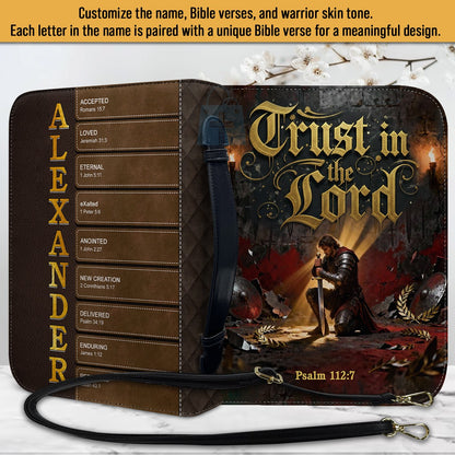 Personalized Bible Cover for Men – Custom Name & Bible Verse | CHRISTIANARTBAG CAB011926