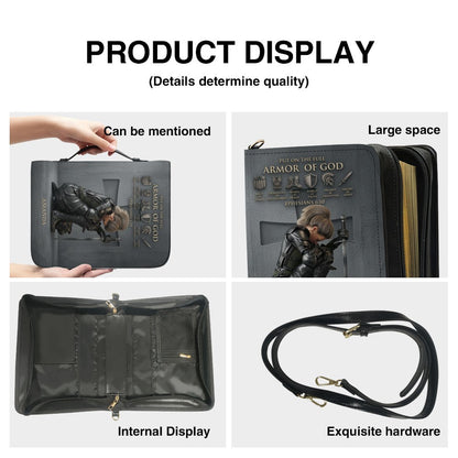 CHRISTIANARTBAG Personalized Armor of God Bible Cover for Women | Custom Leather Bible Case by CHRISTIANARTBAG CAB02061726