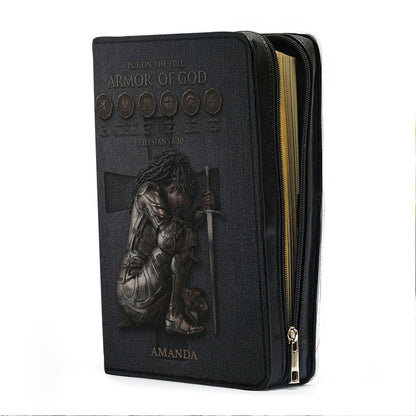 CHRISTIANARTBAG Personalized Armor of God Bible Cover for Women | Custom Leather Bible Case by CHRISTIANARTBAG CAB02061726