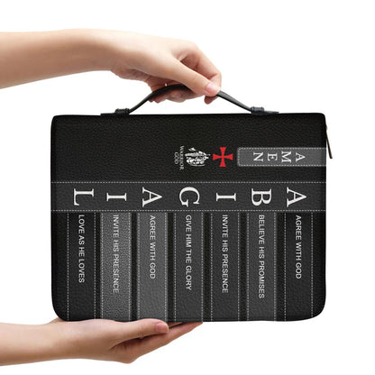 Personalized Bible Cover with Custom Name - Meaningful Faith Message for Each Letter - Premium Christian Gift for Men, Women & Kids