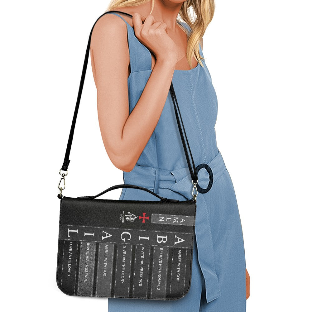 Personalized Bible Cover with Custom Name - Meaningful Faith Message for Each Letter - Premium Christian Gift for Men, Women & Kids