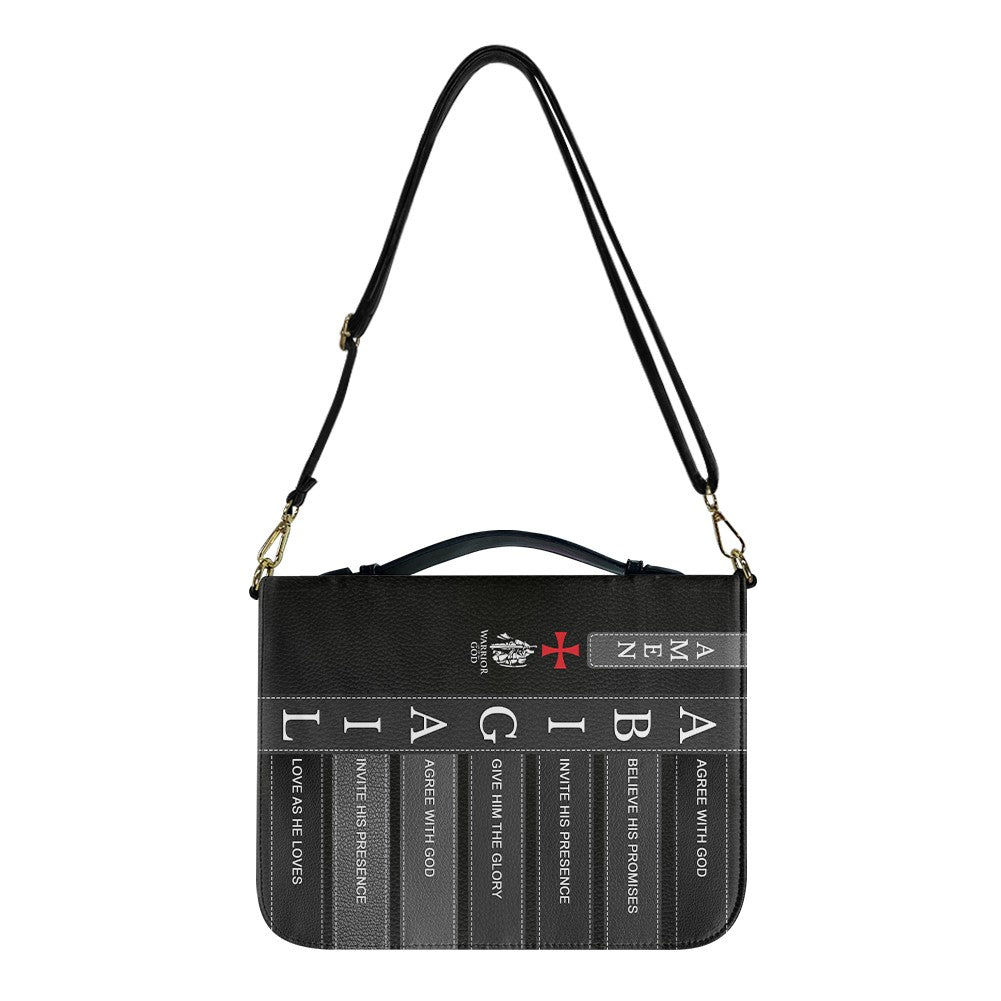 Personalized Bible Cover with Custom Name - Meaningful Faith Message for Each Letter - Premium Christian Gift for Men, Women & Kids