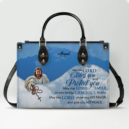 Personalized Leather Handbag with Bible Verses – Christian Gift for Women | CHRISTIANARTBAG